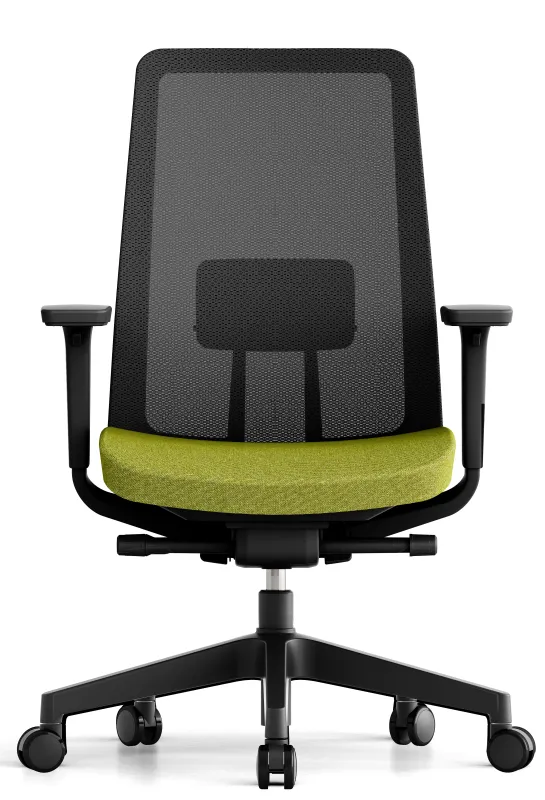 OFFICE MORE Kancelárska stolička K10 BLACK zelená