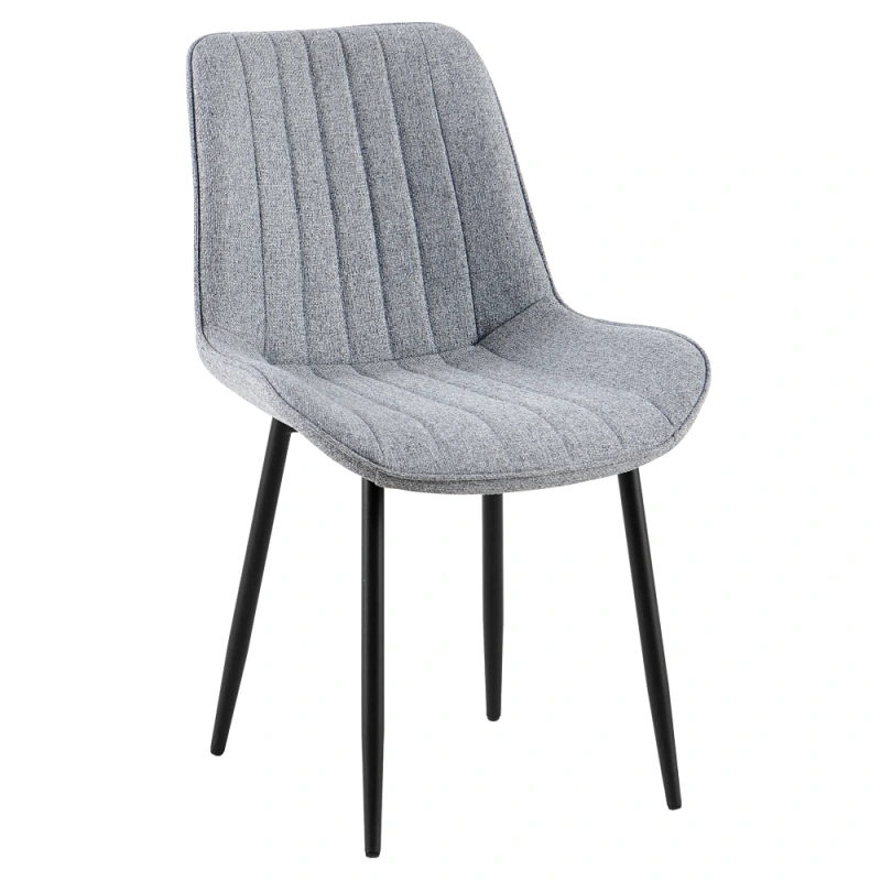 Jedálenská stolička, svetlosivá/čierna, ZAJRA