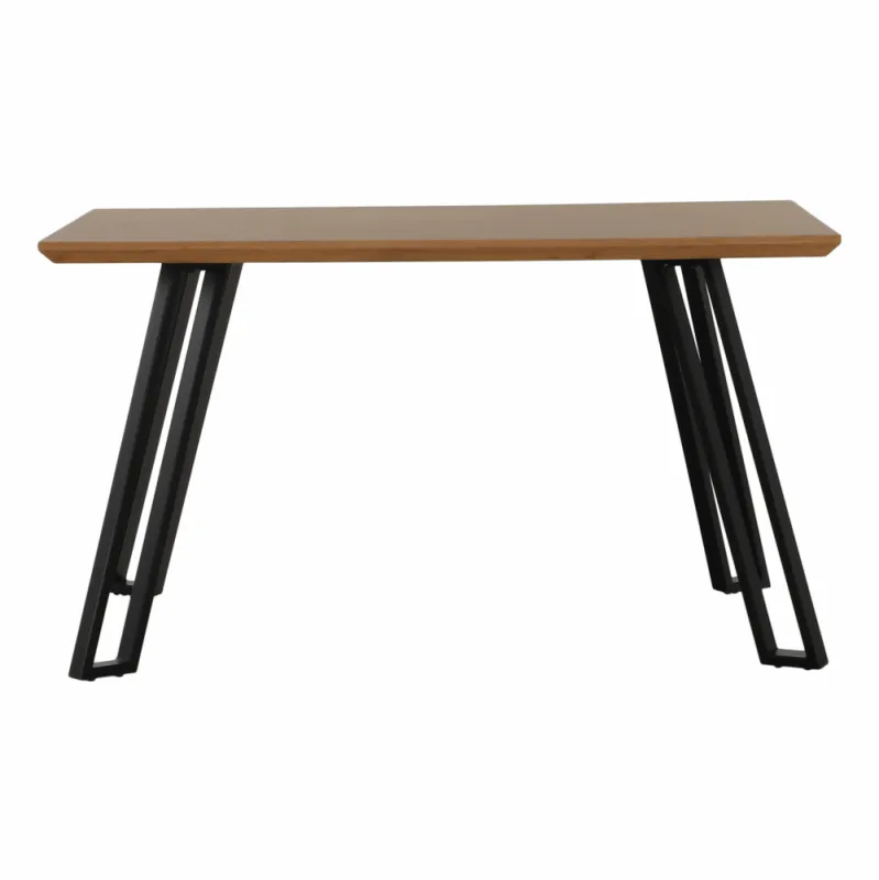 Jedálenský stôl, dub/čierna, 140x80 cm, PEDAL
