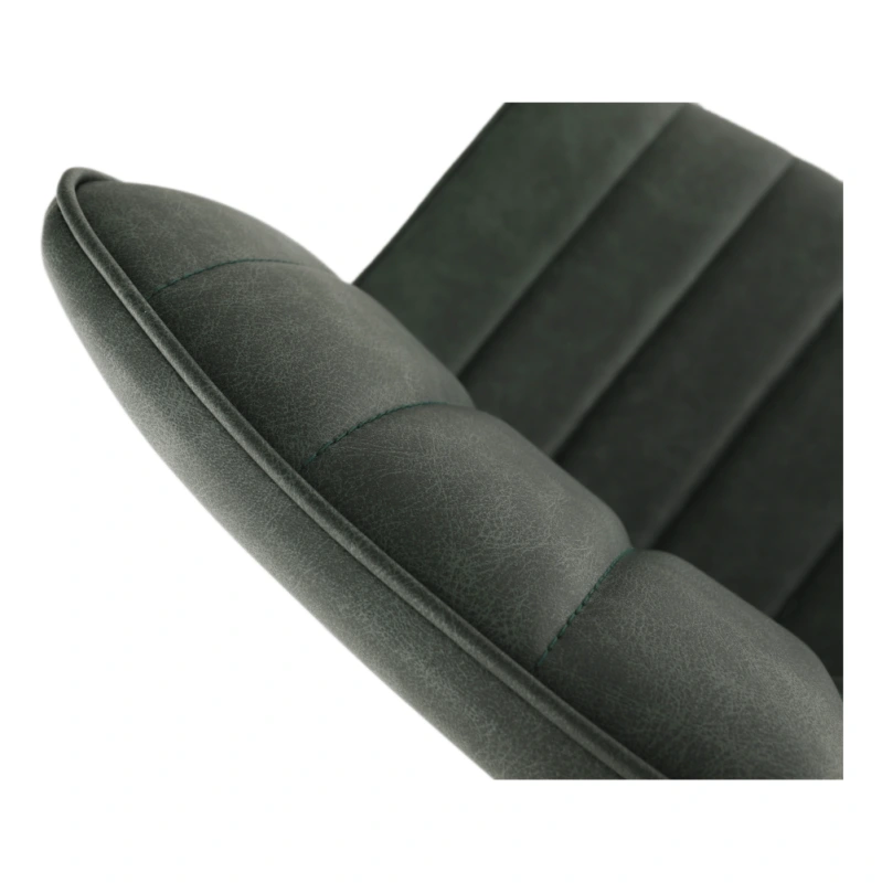 Stolička, ekokoža zelená/čierna, HAZAL 6