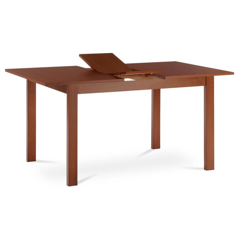 Jedálenský stôl rozkladací 120+30x80x74 cm, BT-6778 TR3, dyha, nohy masív, tmavá čerešňa