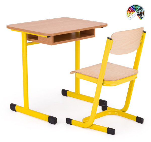 Školská žiacka Jednomiestna lavica VARIOFLEX nastaviteľná, rôzne farby a veľkosti