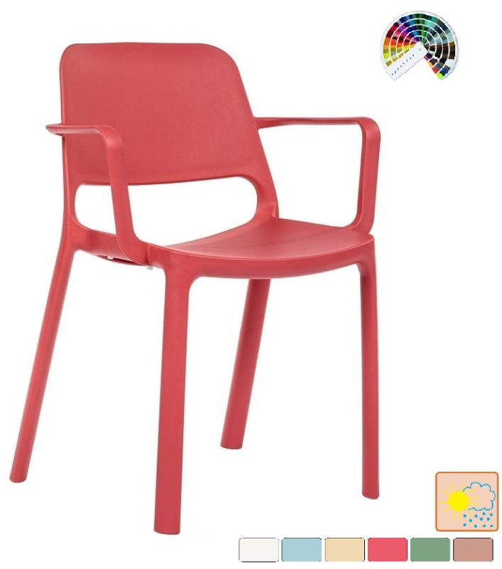 ANTARES Dizajnová stolička PIXEL DUKE celoplastová