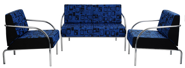 Kancelárska sedačka SALMA 2-sedák čalúnenie CURA, LUCKY 6