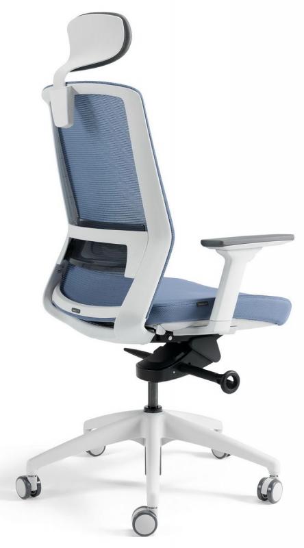 BESTUHL Kancelárska stolička J17 WHITE SP modrá svetlá