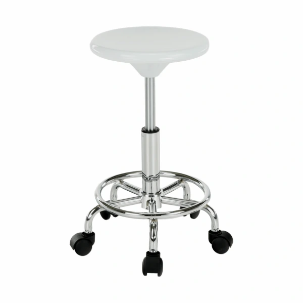 Stolička, biela/chróm, MABEL 4 NEW 6