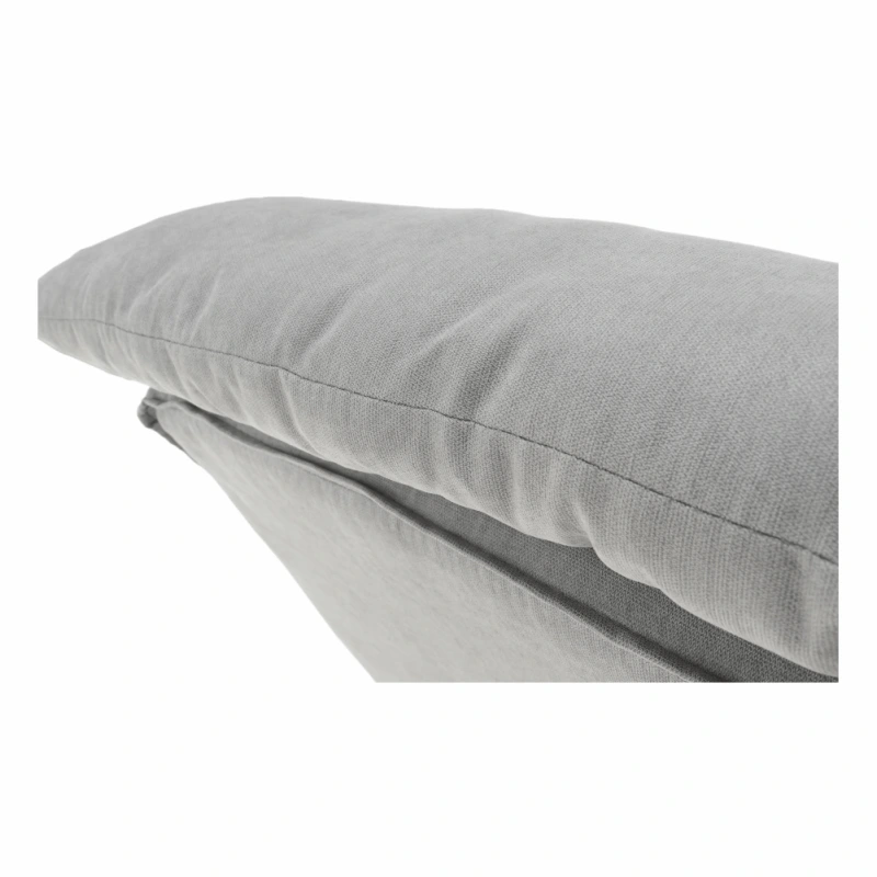 Kreslo s podnožou, svetlosivá/prírodná, ZANDER 8