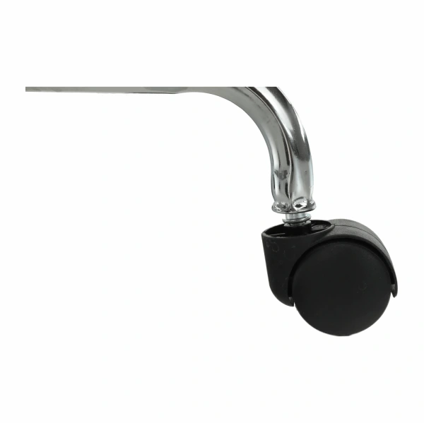 Stolička, biela/chróm, MABEL 4 NEW 12