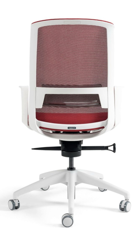 BESTUHL Kancelárska stolička J17 WHITE SP červená 11