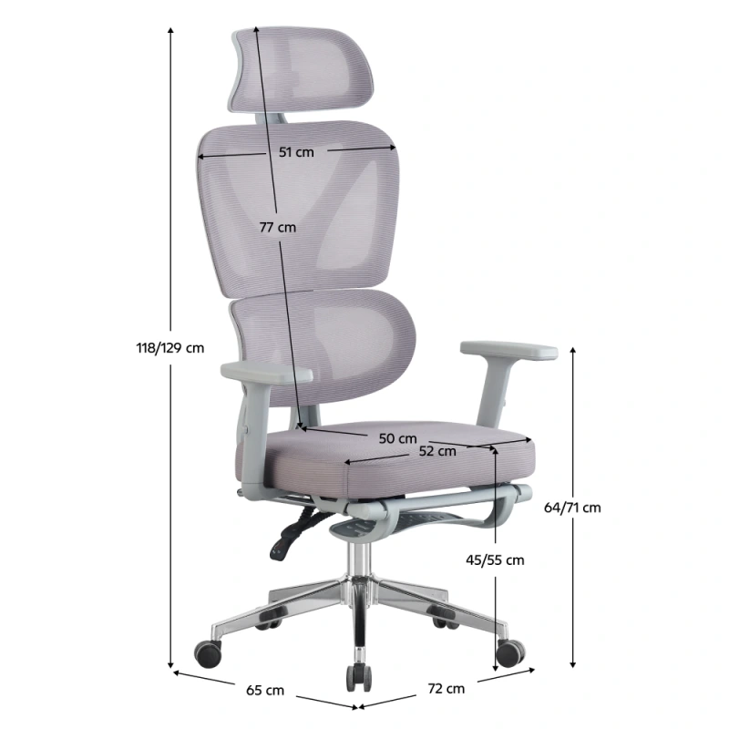 Kancelárske kreslo, sivá/chróm, DEMOS 4