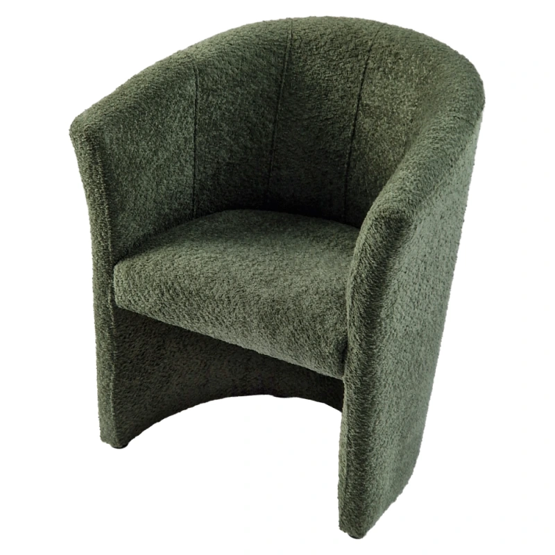 Klubové kreslo, zelená látka Coral, CUBA 6