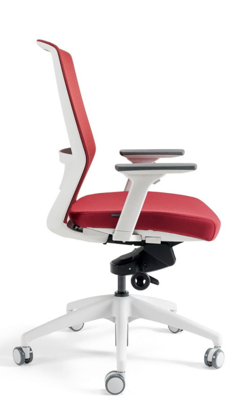 BESTUHL Kancelárska stolička J17 WHITE SP červená 14