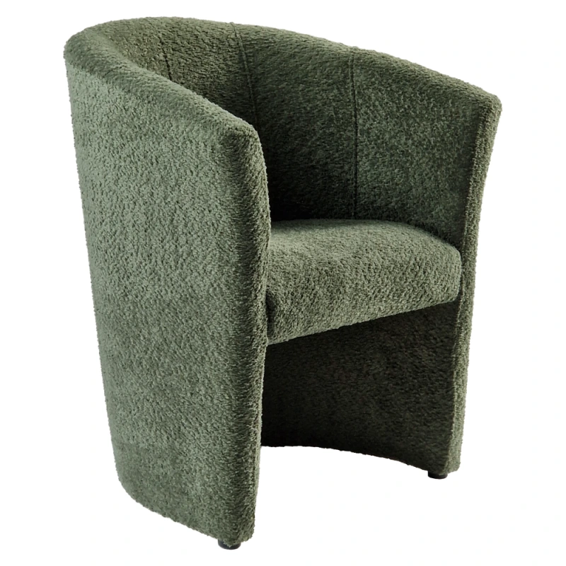 Klubové kreslo, zelená látka Coral, CUBA 5