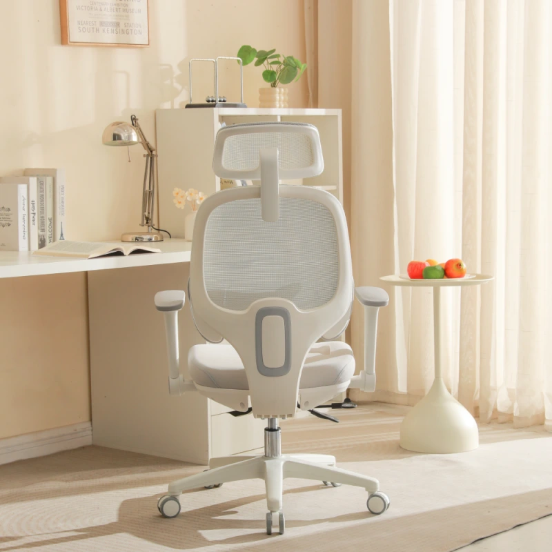 Kancelárske kreslo, sivá/biela, ABRAMO 15