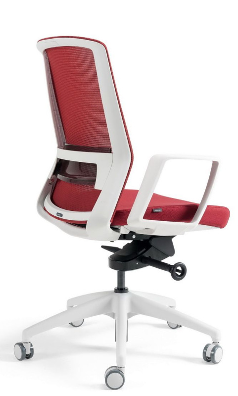 BESTUHL Kancelárska stolička J17 WHITE SP červená 20