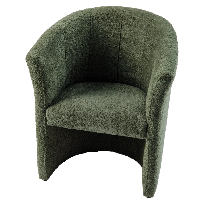 Klubové kreslo, zelená látka Coral, CUBA 7