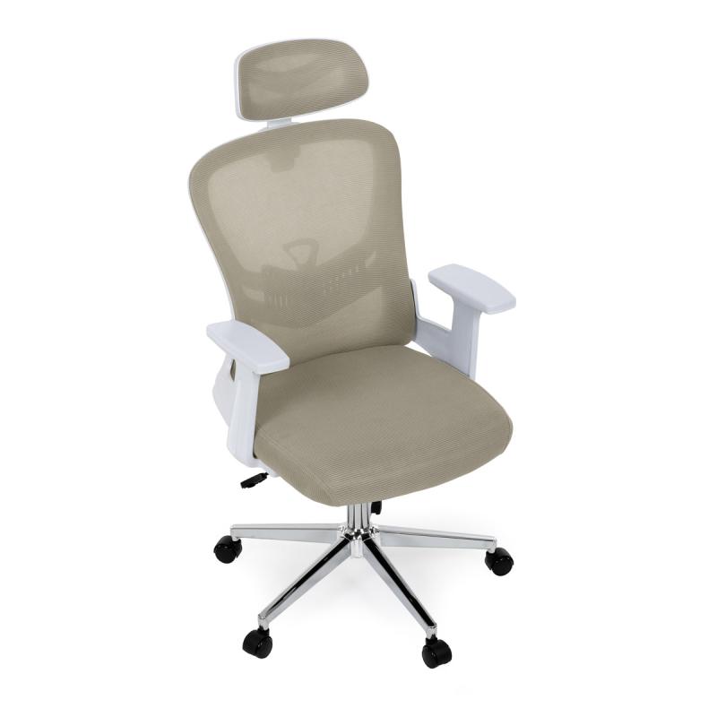 Kancelářská židle, houpací mechanismus, béžová síťovina, KA-K2031 BGE 13