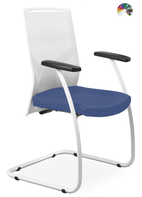 MAYER Konferenčná stolička PRIME 251 252 253 S W čalúnenie PURE LEATHER pravá koža