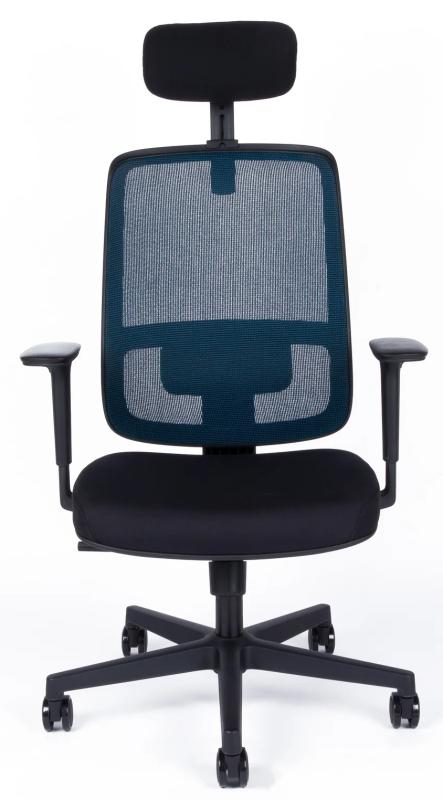 OFFICE PRO Kancelárska stolička CANTO BLACK BP modrá