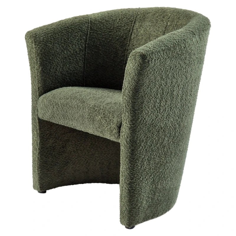 Klubové kreslo, zelená látka Coral, CUBA 8