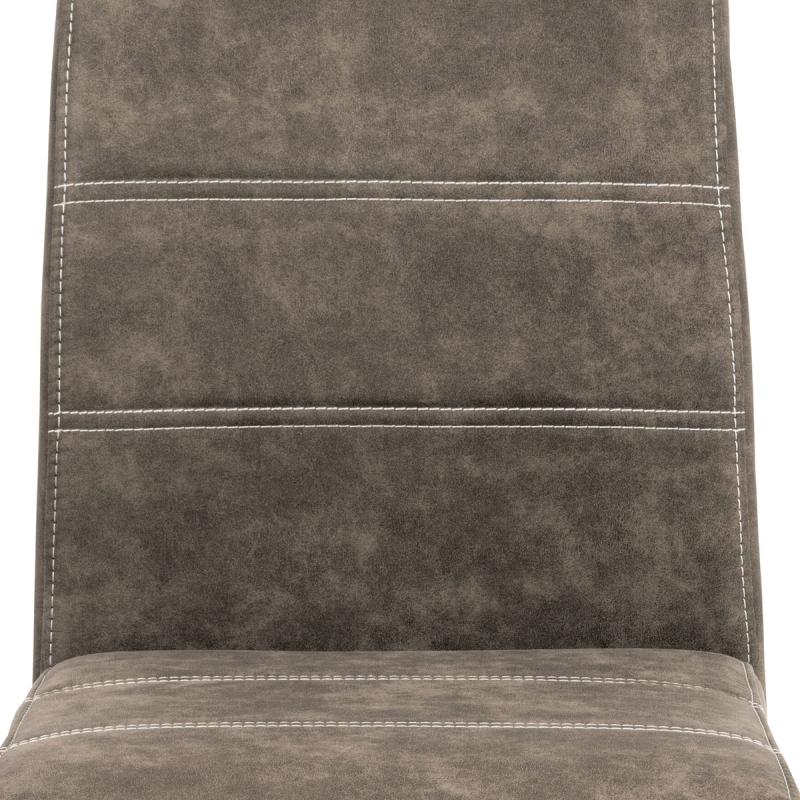 Jedálenská stolička HC-483 BR3 hnedá látka COWBOY v dekore vintage kože