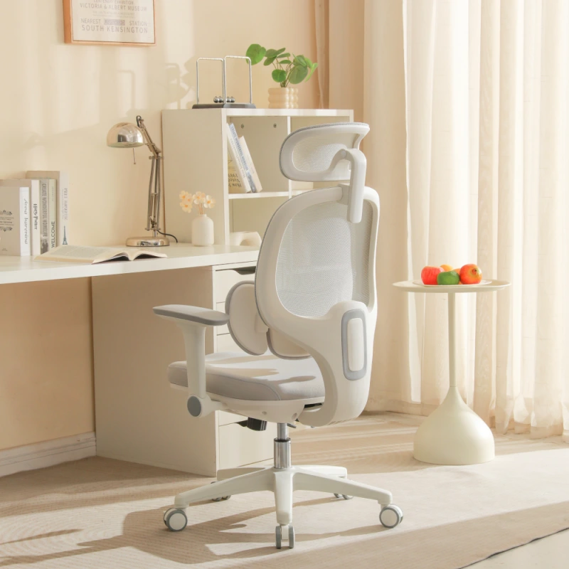 Kancelárske kreslo, sivá/biela, ABRAMO 14