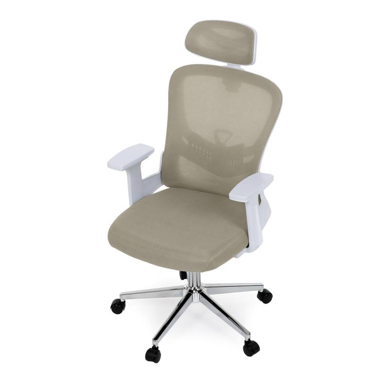 Kancelářská židle, houpací mechanismus, béžová síťovina, KA-K2031 BGE 8