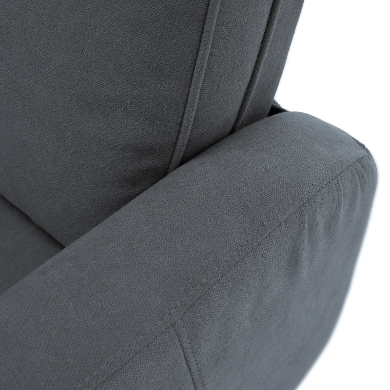 Relaxačné otočné kreslo, sivá, MEKENZI 7