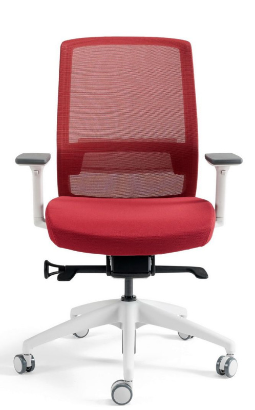 BESTUHL Kancelárska stolička J17 WHITE SP červená 16