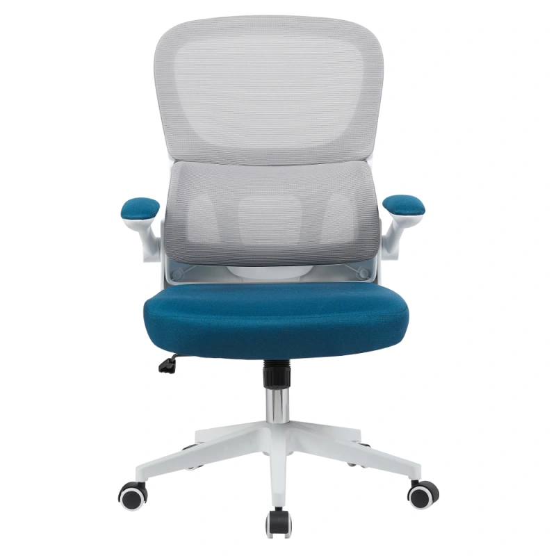 Kancelárske kreslo, hnedá/petrolejová/biela, RAMIRO 1