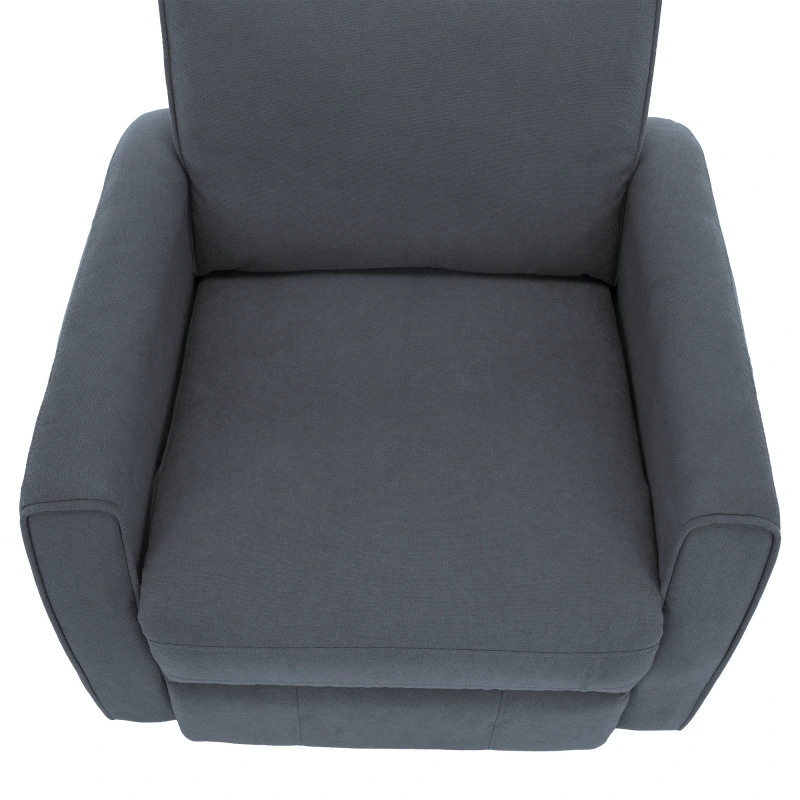 Relaxačné otočné kreslo, sivá, MEKENZI 10