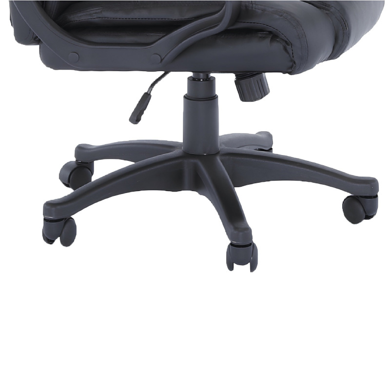 Kancelárske kreslo, čierna ekokoža, SIEMO NEW 5