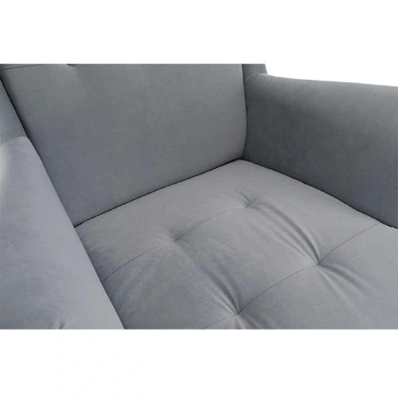 Kreslo ušiak, svetlosivá/orech, RUFINO 3 NEW 7