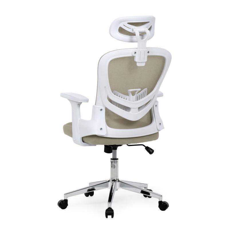 Kancelářská židle, houpací mechanismus, béžová síťovina, KA-K2031 BGE 4