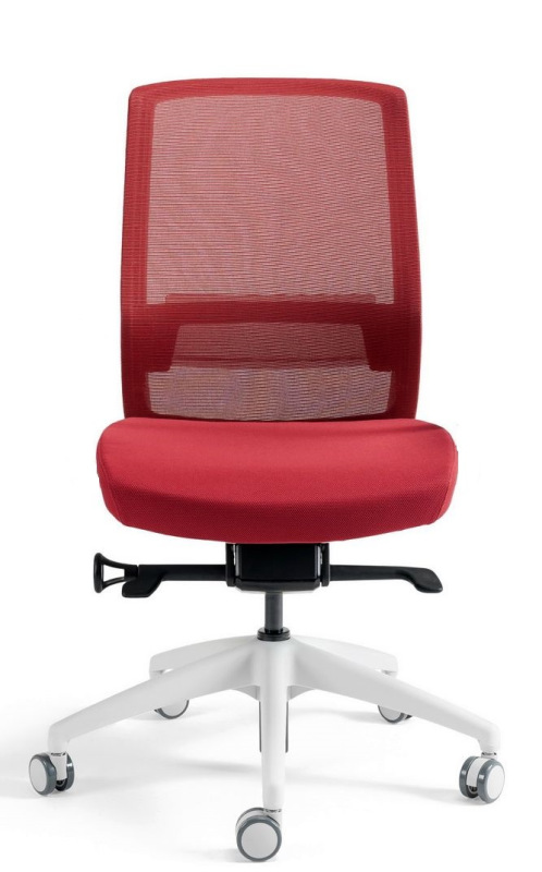 BESTUHL Kancelárska stolička J17 WHITE SP červená 12