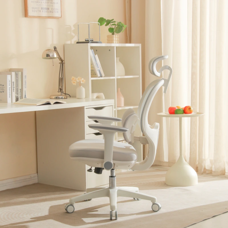 Kancelárske kreslo, sivá/biela, ABRAMO 16