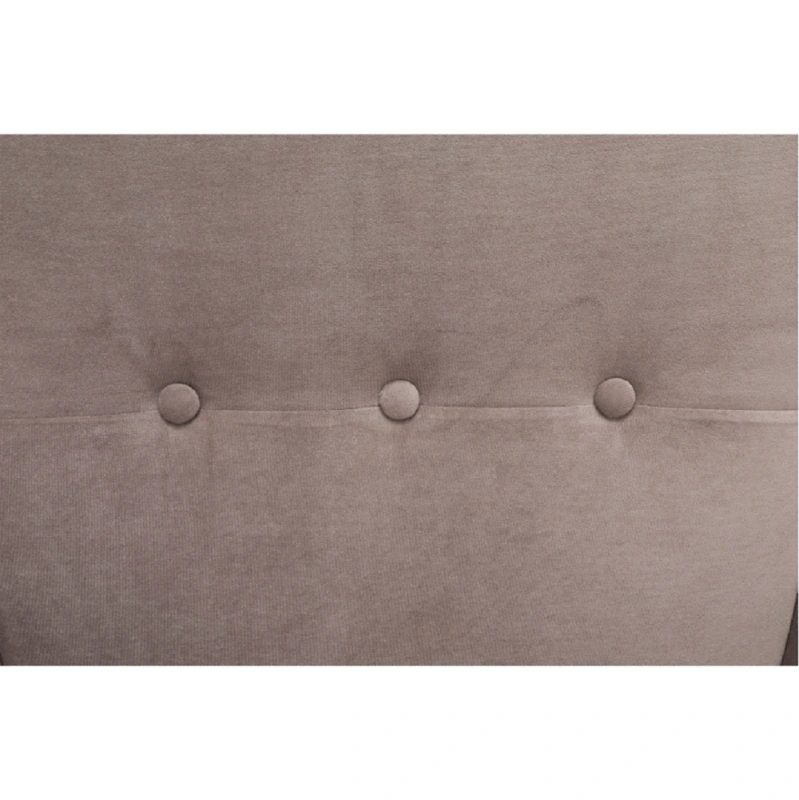 Kreslo ušiak, béžovosivá/buk, RUFINO 3 NEW 1