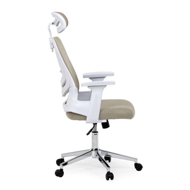 Kancelářská židle, houpací mechanismus, béžová síťovina, KA-K2031 BGE 6