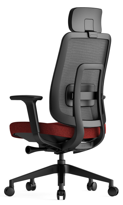 KREDE Kancelárska stolička K42 BLACK červená 4