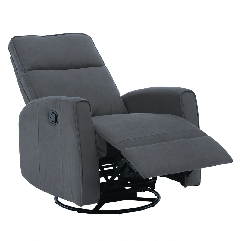 Relaxačné otočné kreslo, sivá, MEKENZI 2
