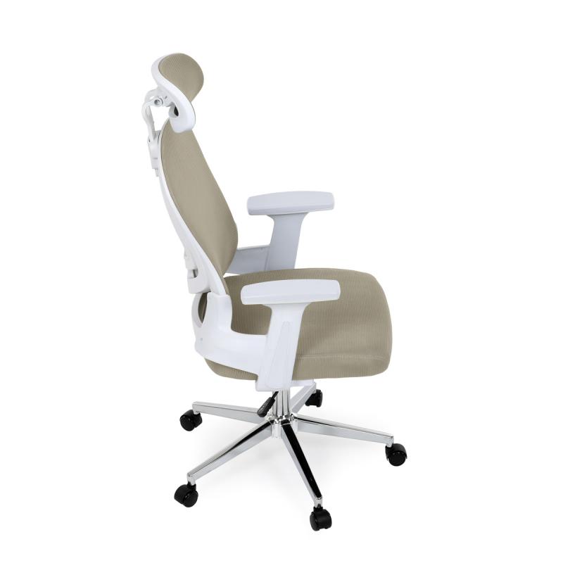 Kancelářská židle, houpací mechanismus, béžová síťovina, KA-K2031 BGE 12