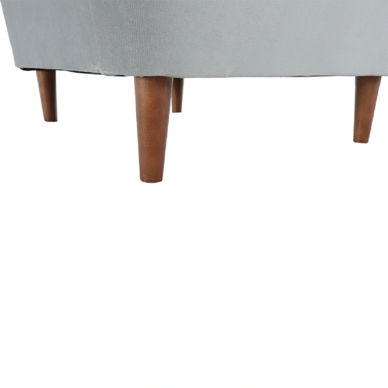 Kreslo ušiak, svetlosivá/orech, RUFINO 3 NEW 2