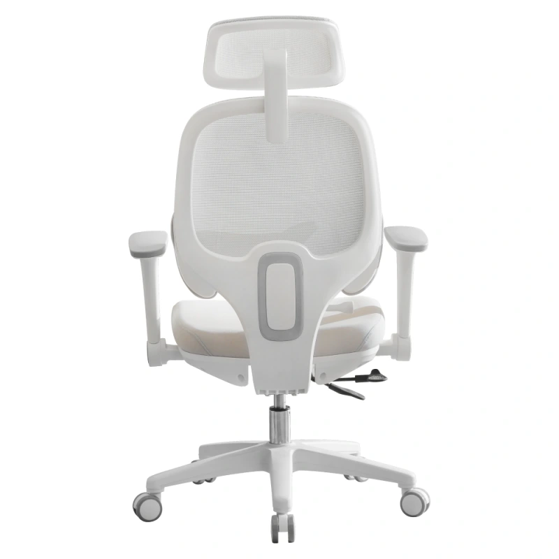 Kancelárske kreslo, sivá/biela, ABRAMO 7