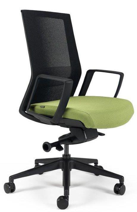 BESTUHL Kancelárska stolička S27 BLACK zelená