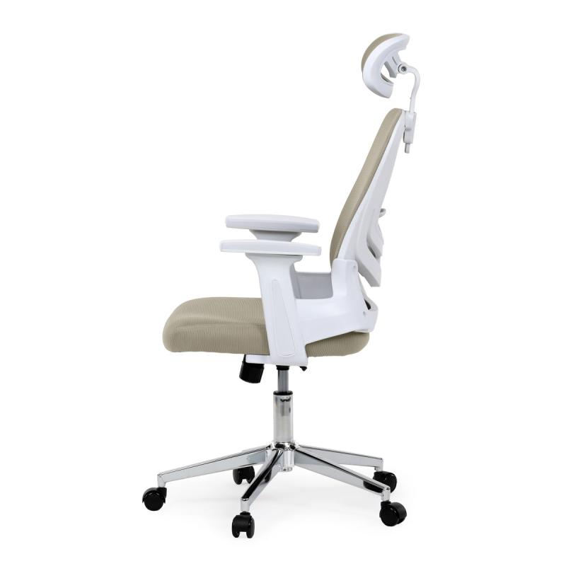 Kancelářská židle, houpací mechanismus, béžová síťovina, KA-K2031 BGE 3