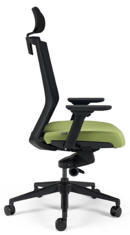 BESTUHL Kancelárska stolička S27 BLACK zelená
