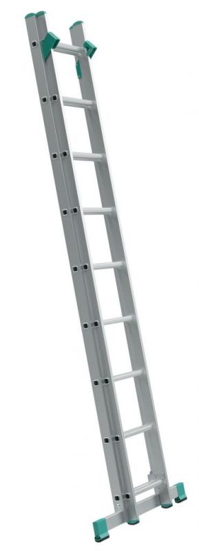 ALVE Rebrík hliníkový dvojdielny univerzálny s úpravou na schody 7711 PROFI EUROSTYL