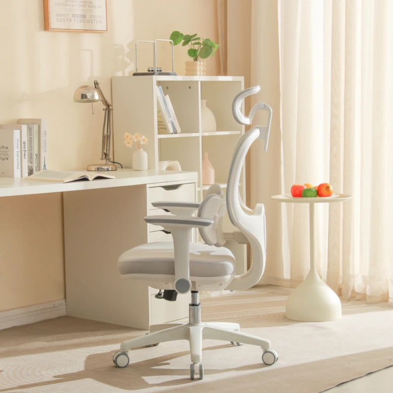 Kancelárske kreslo, sivá/biela, ABRAMO 13