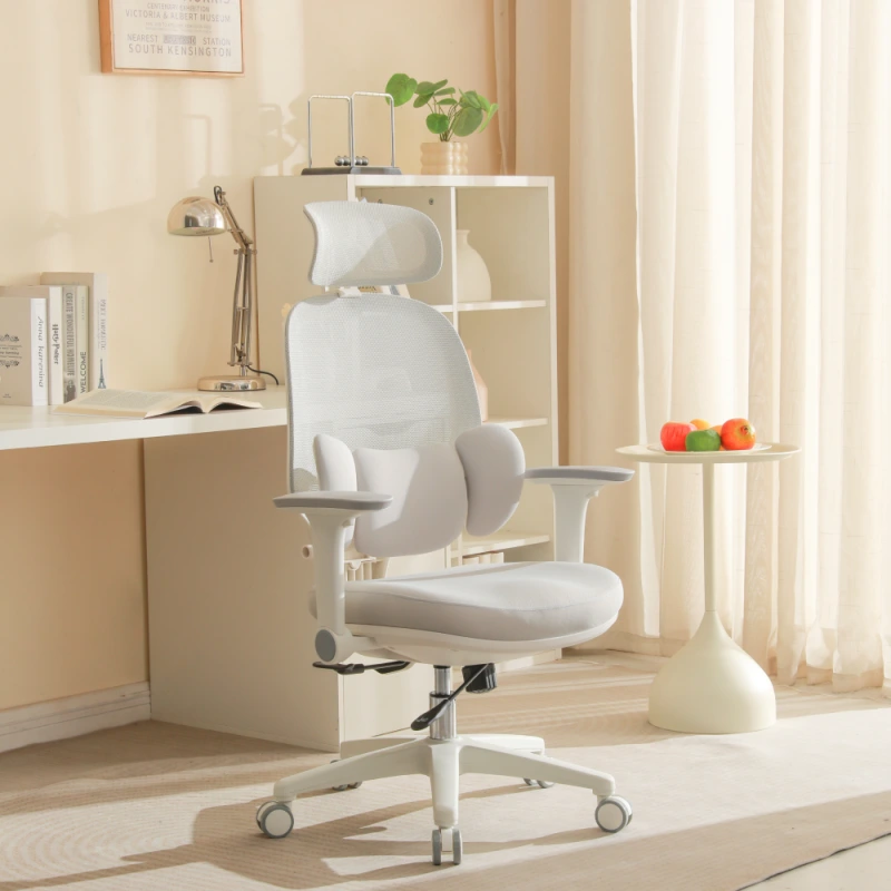 Kancelárske kreslo, sivá/biela, ABRAMO 9