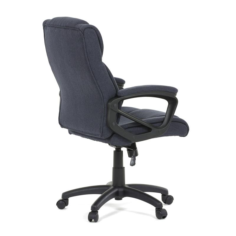 Kancelárska stolička KA-C707 BLUE2, modrá látka, čierny kríž